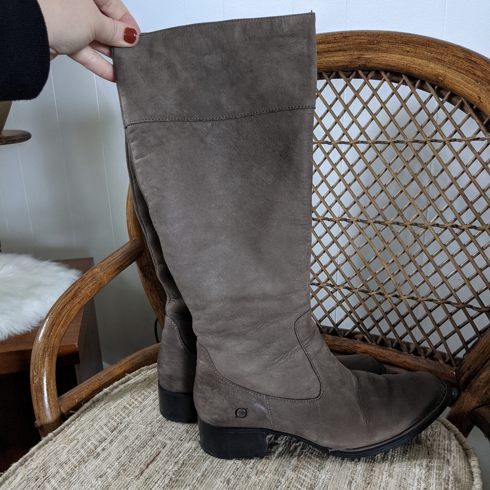 Born Leather Insulated Tall Boots Size 9